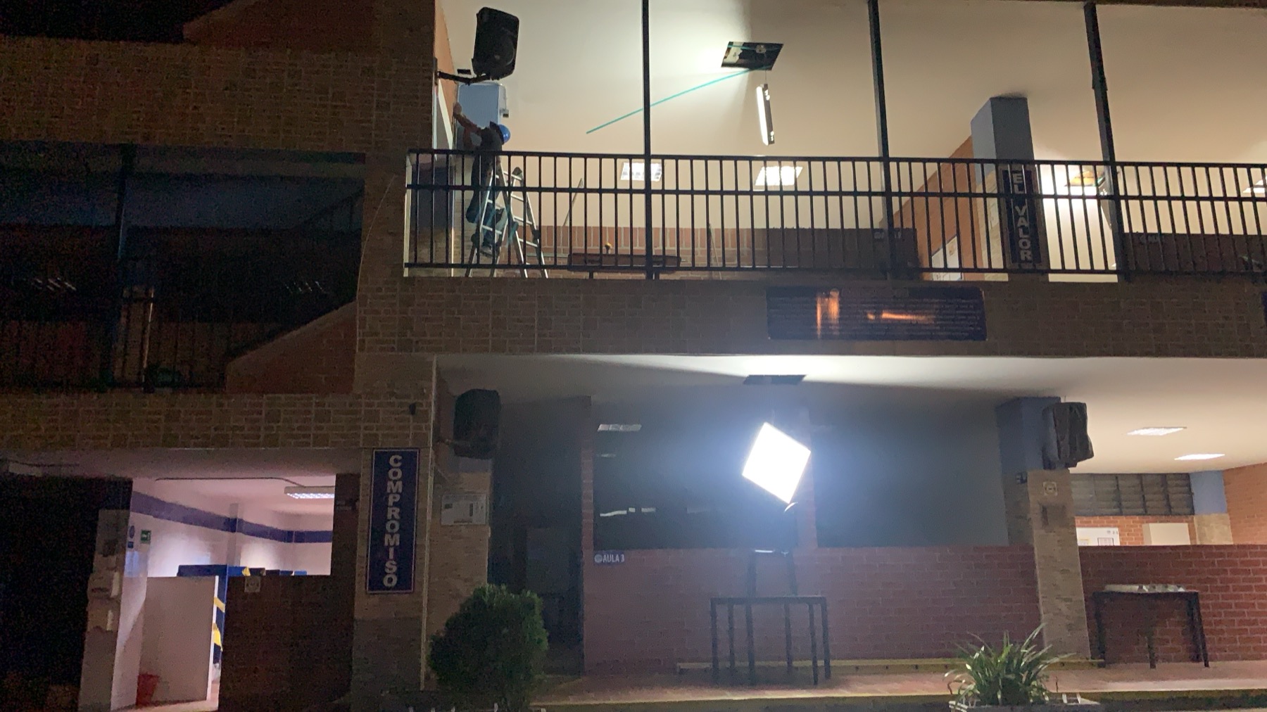 Cámara de seguridad instalada en Ladrillera La Samaritana